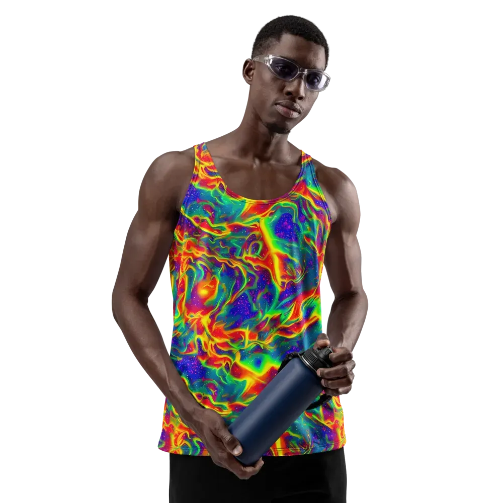 Nebula Symphony on Men's Tank Top — Front