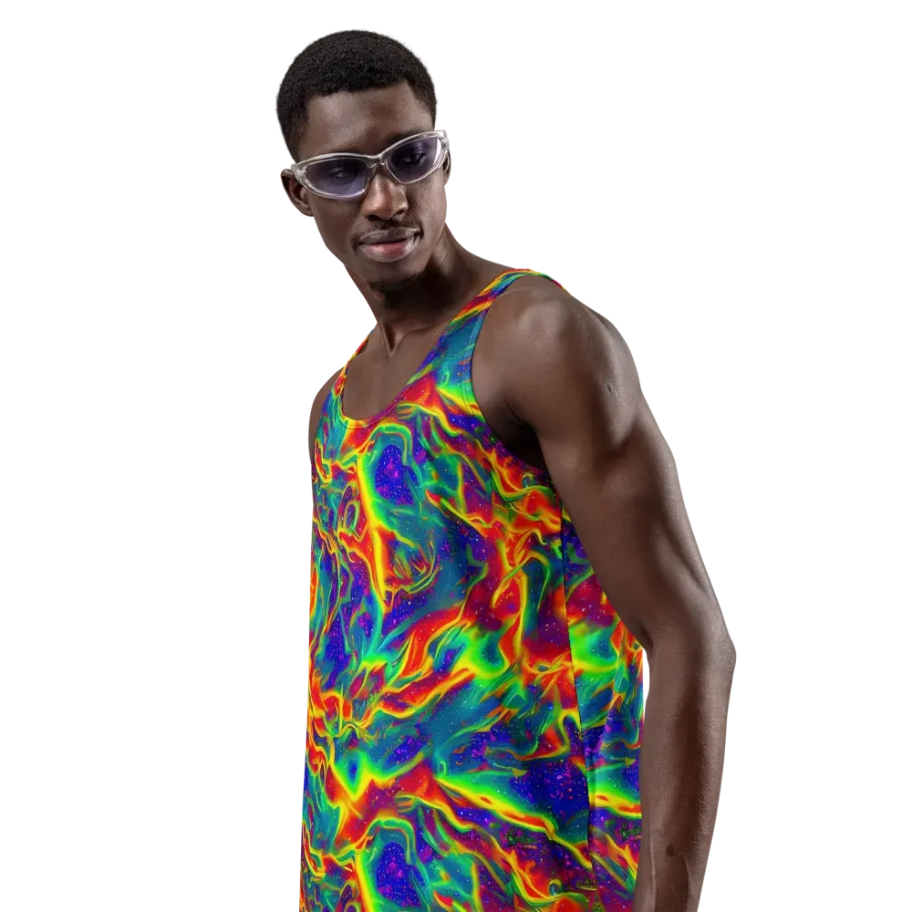 Nebula Symphony on Men's Tank Top — Left