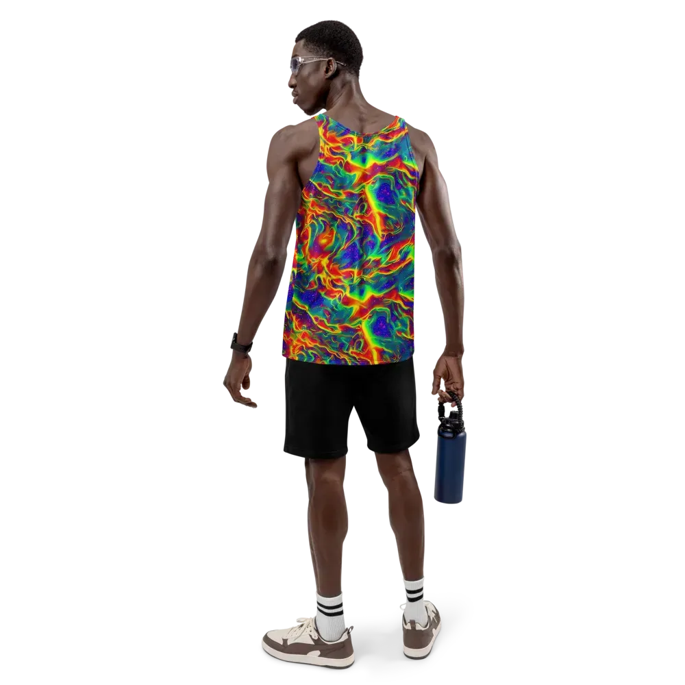 Nebula Symphony on Men's Tank Top — Back