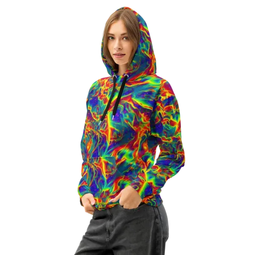 Nebula Symphony on a Cotton Hoodie