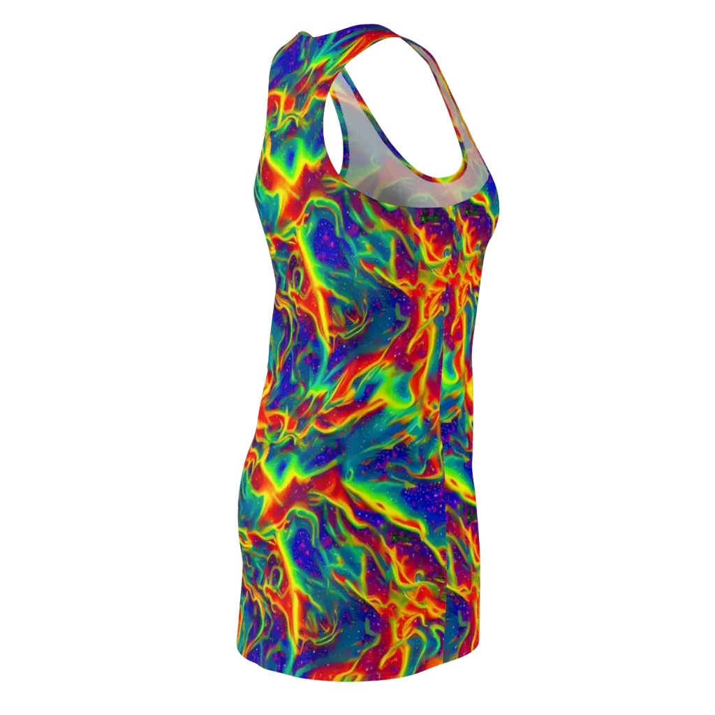 Nebula Symphony on Racerback Dress — Back Side