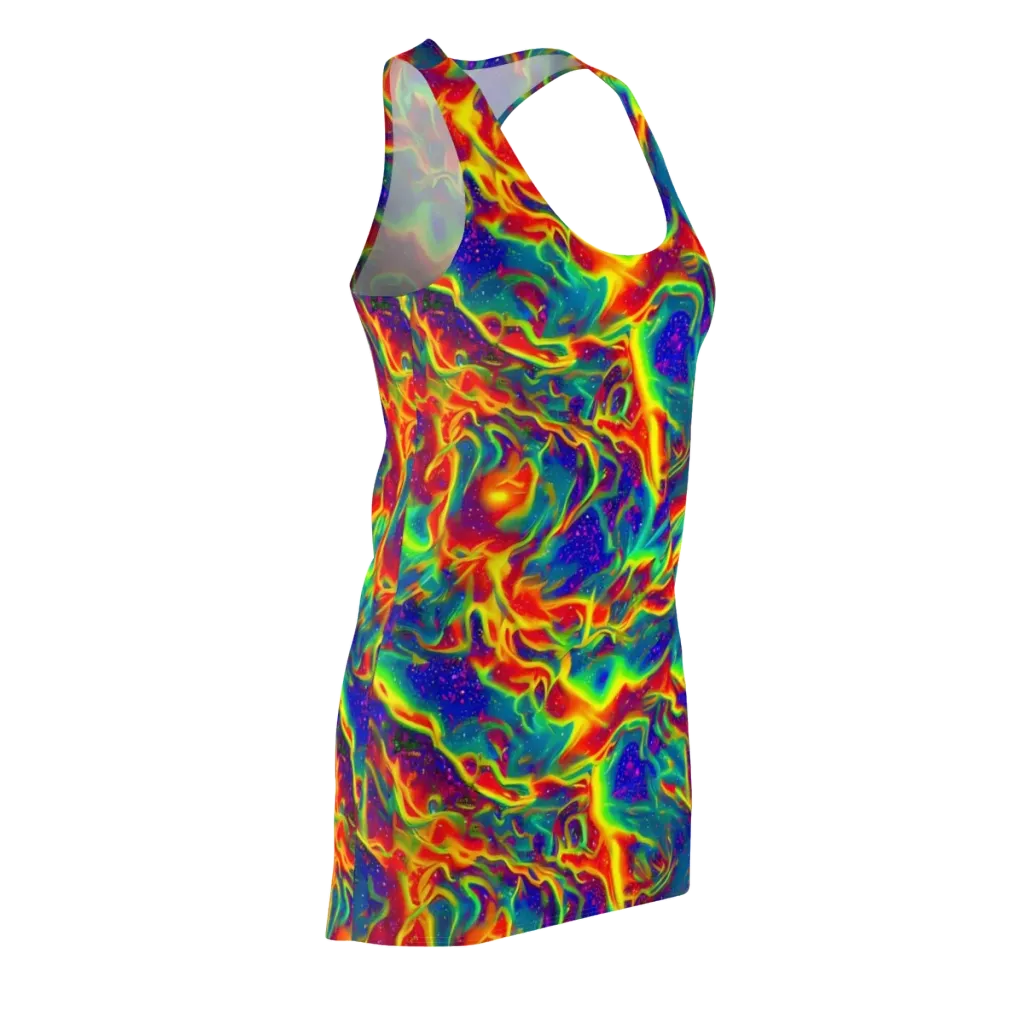 Nebula Symphony on Racerback Dress — Front Side