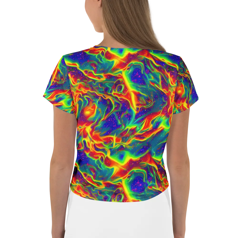 Nebula Symphony on Crop Tee — Back
