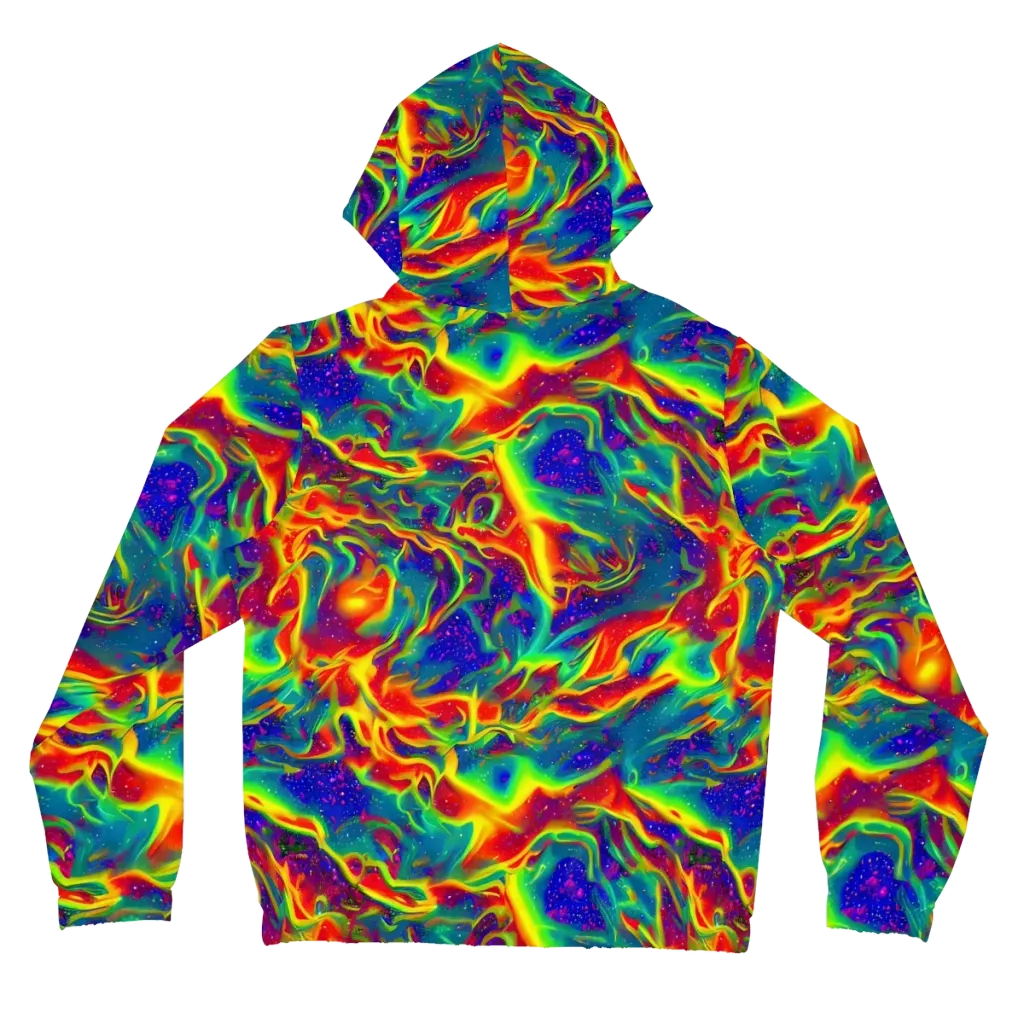 Nebula Symphony on Women's Full-Zip Hoodie — Back