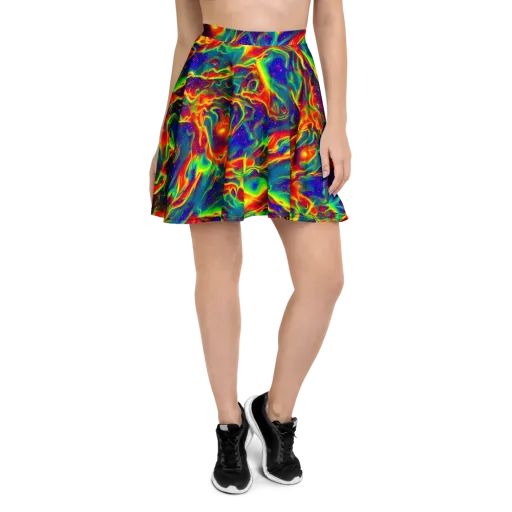 Nebula Symphony on a Skater Skirt