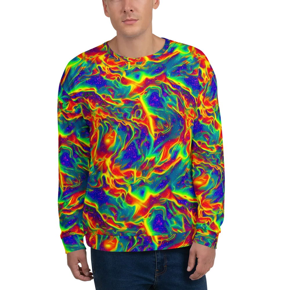 Nebula Symphony on Sweatshirt — Front