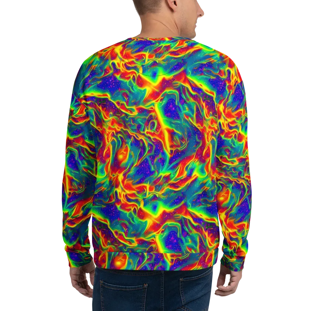 Nebula Symphony on Sweatshirt — Back