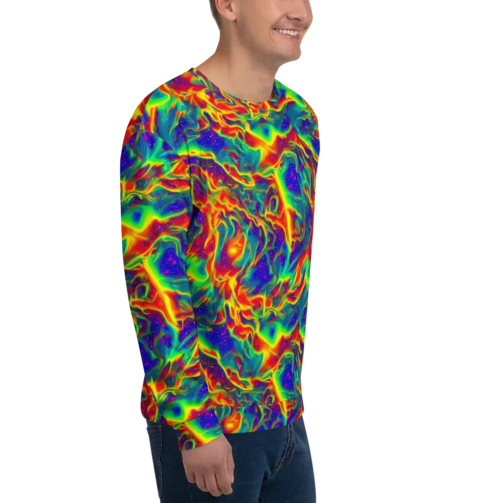 Nebula Symphony on Sweatshirt — Right Front