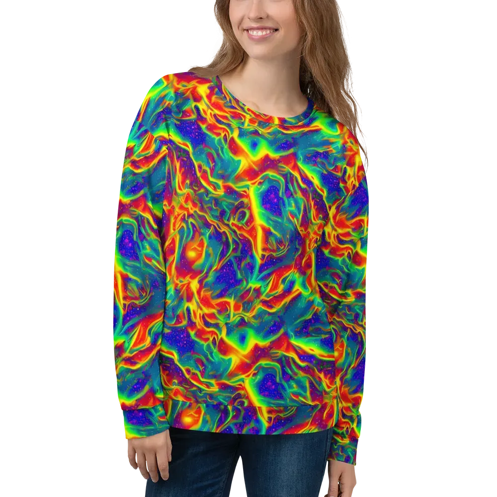 Nebula Symphony on Sweatshirt — Front