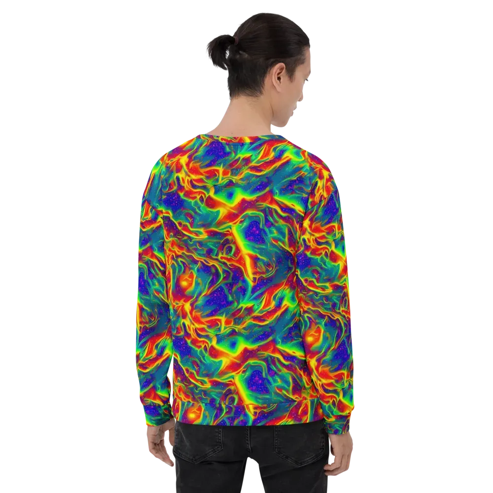 Nebula Symphony on Sweatshirt — Back