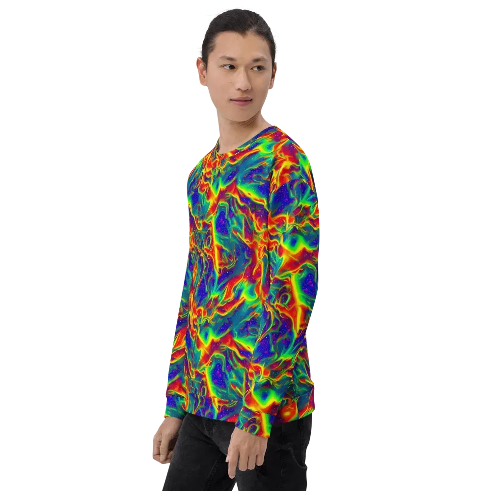Nebula Symphony on Sweatshirt — Left Front