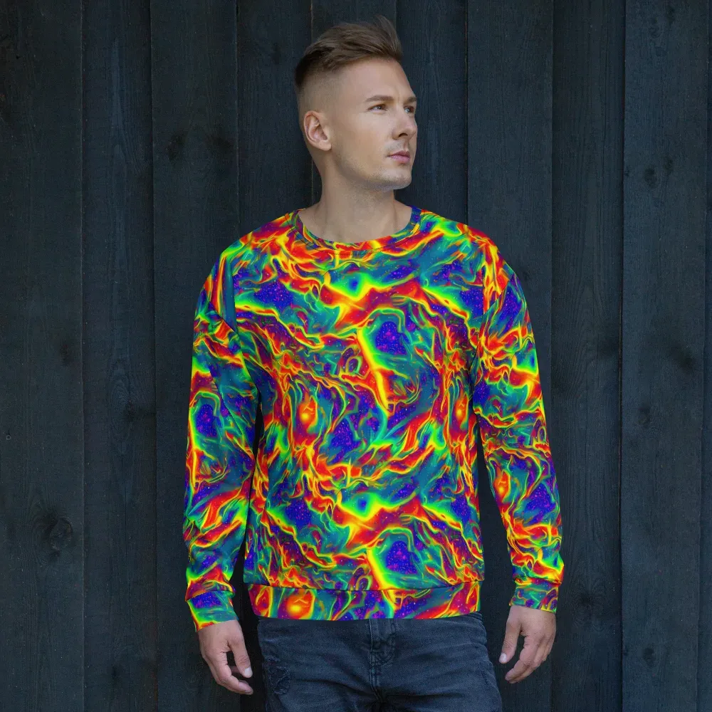 Nebula Symphony on Sweatshirt — Front