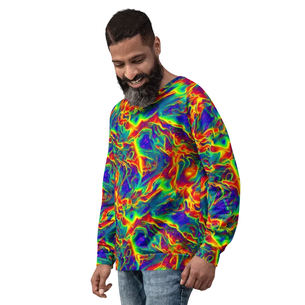 Nebula Symphony on Sweatshirt — Left Front
