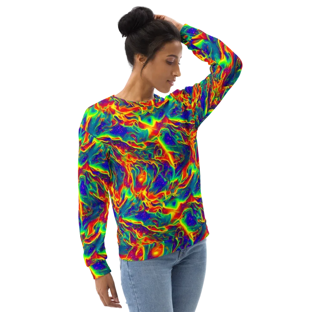 Nebula Symphony on Sweatshirt — Right Front