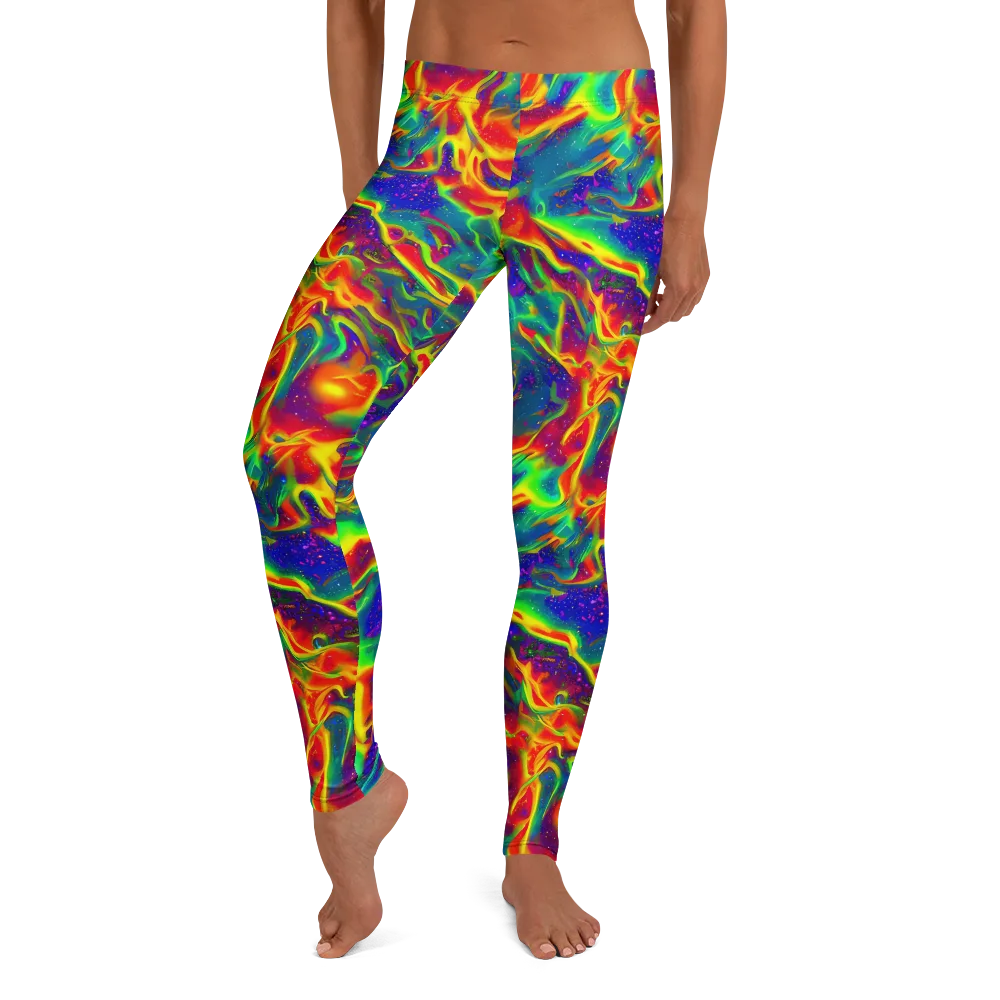 Nebula Symphony on Leggings — Front