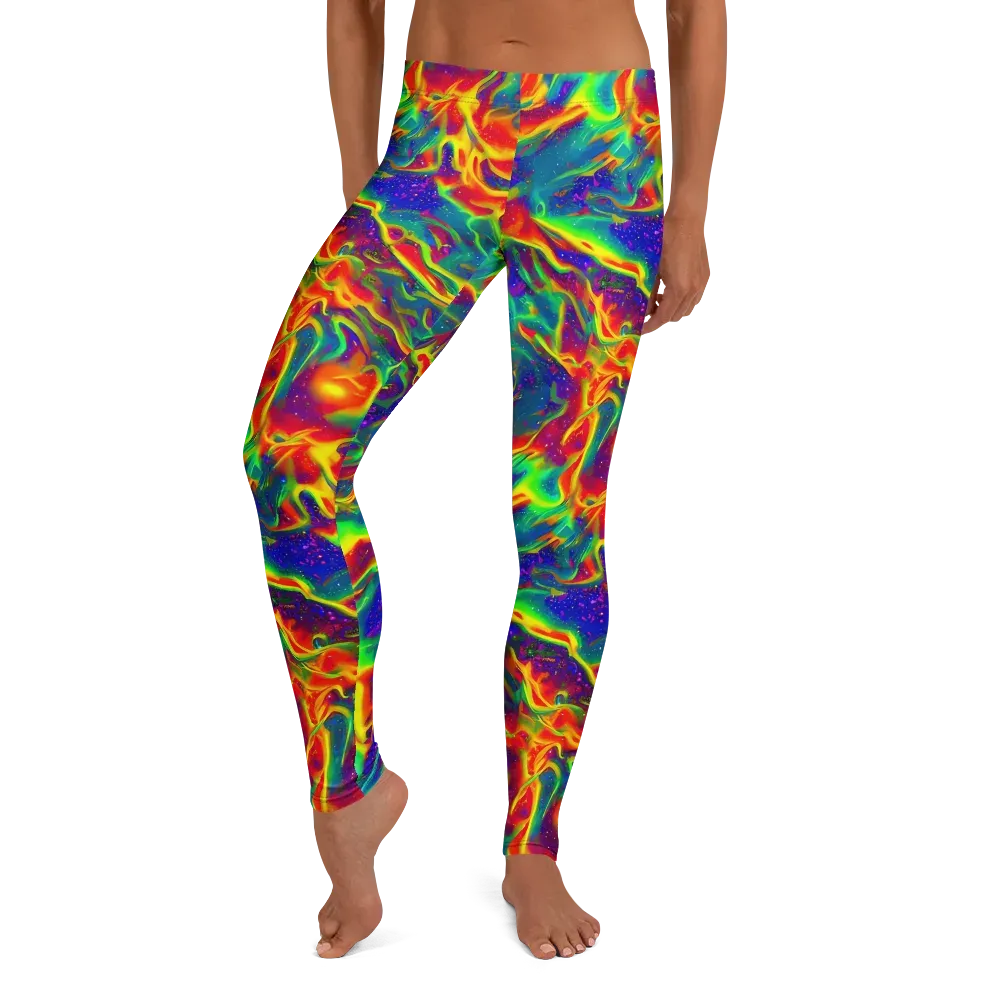 Nebula Symphony on Leggings — Front
