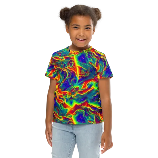 Nebula Symphony on a Kids Crew Neck T-Shirt