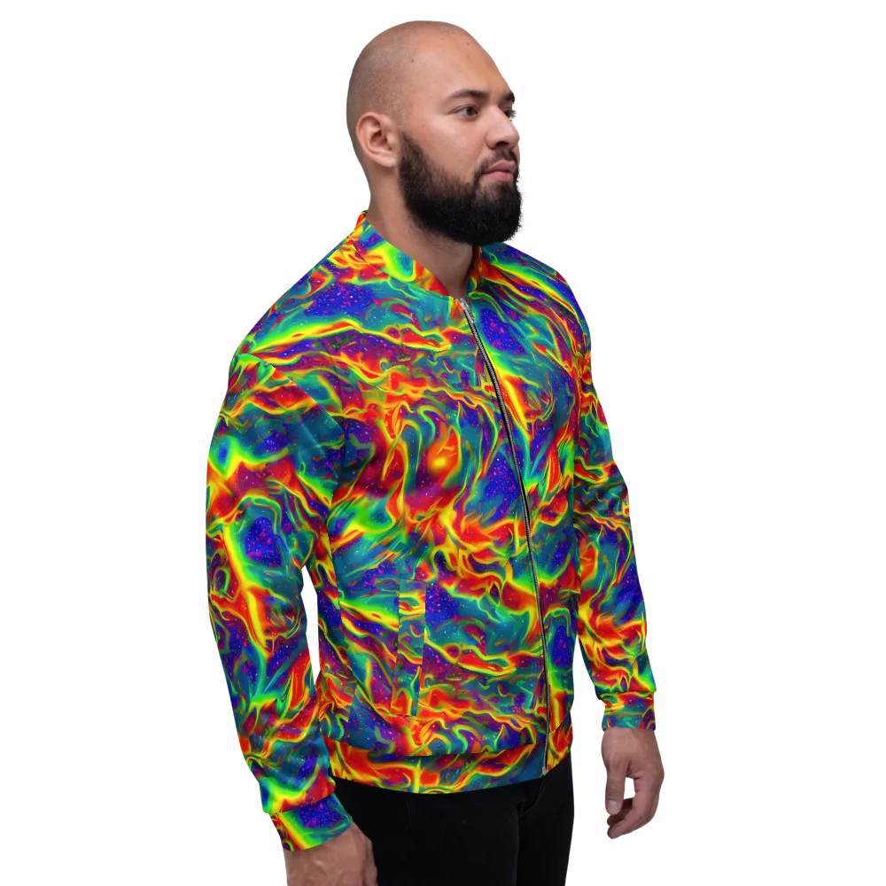 Nebula Symphony on Bomber Jacket — Right