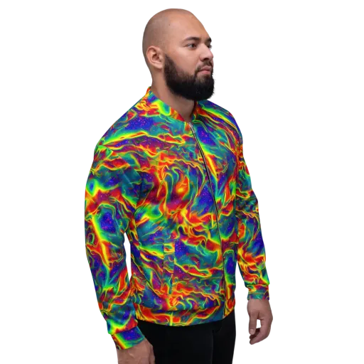 Nebula Symphony on a Bomber Jacket