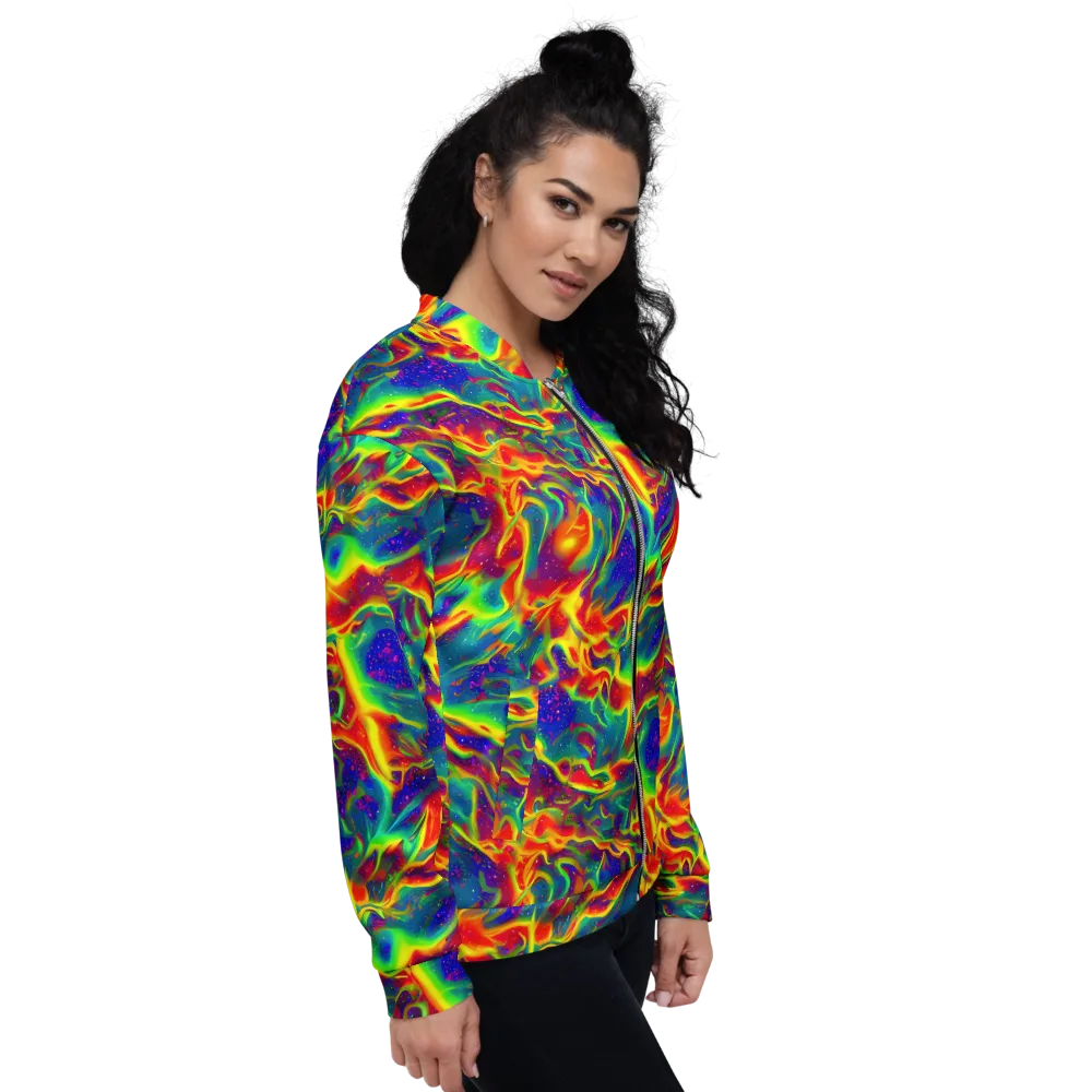 Nebula Symphony on Bomber Jacket — Right