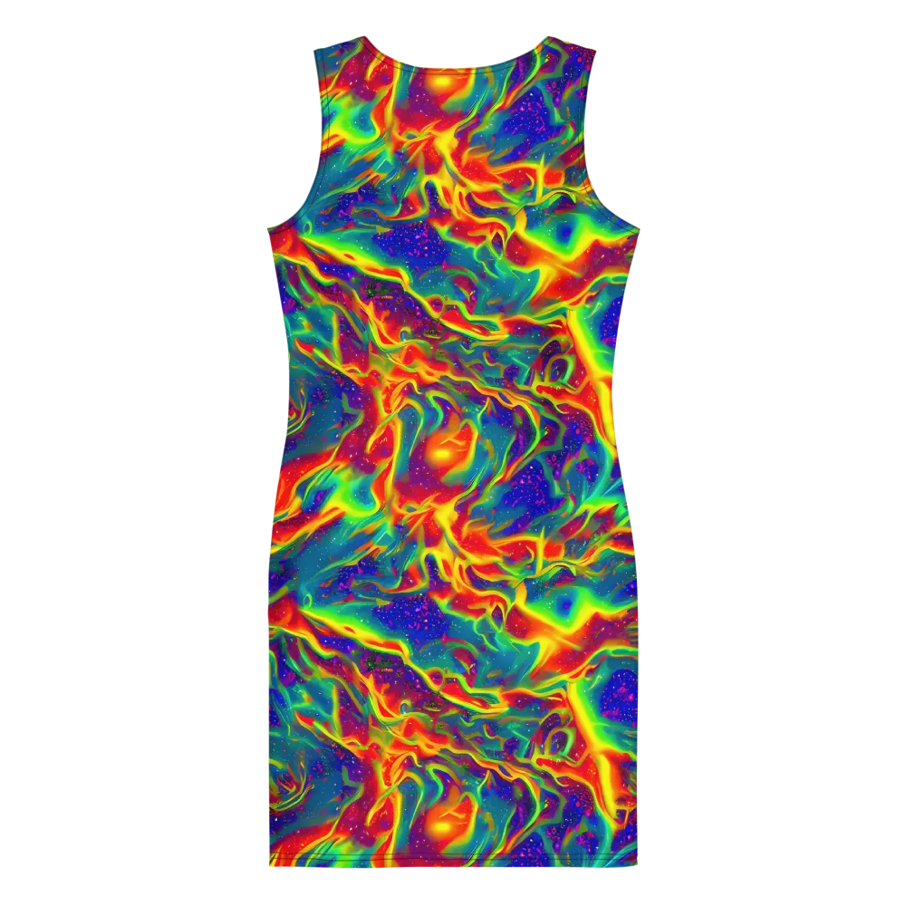 Nebula Symphony on Bodycon Dress — Back