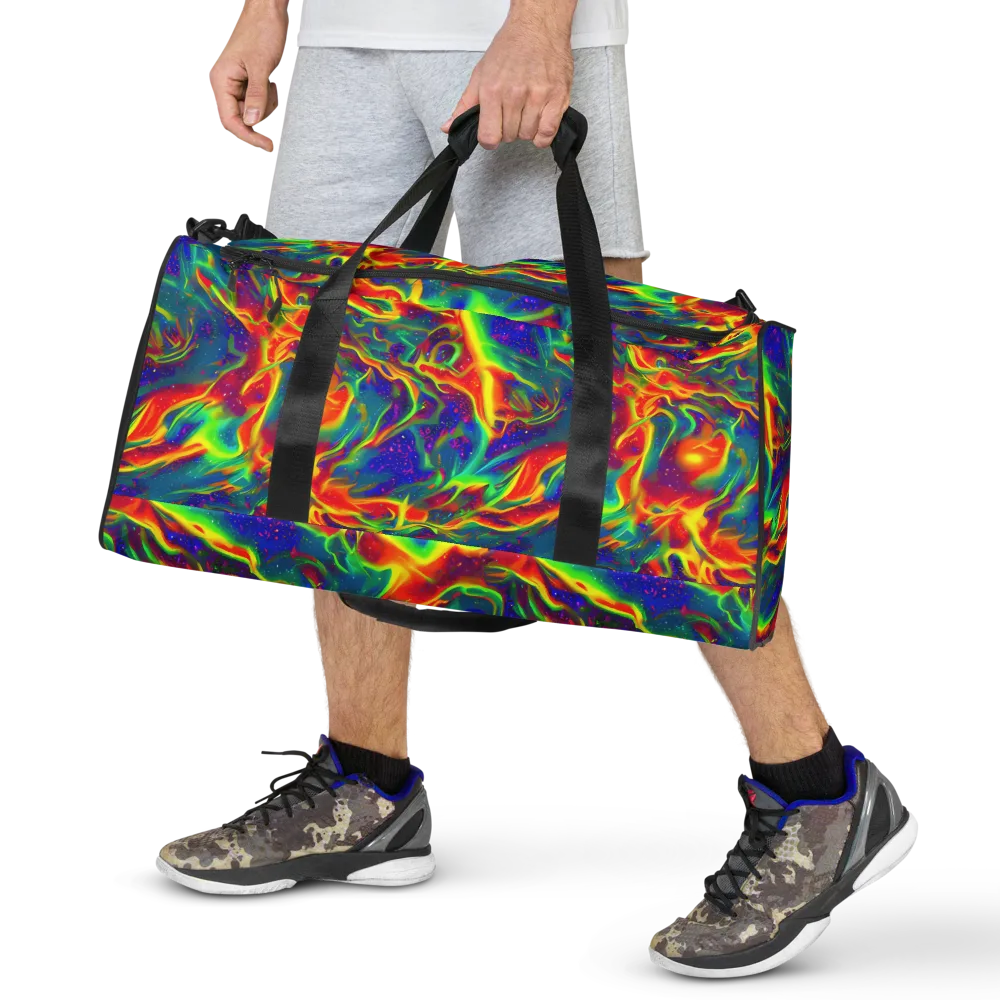 Nebula Symphony on Duffle Bag — Front