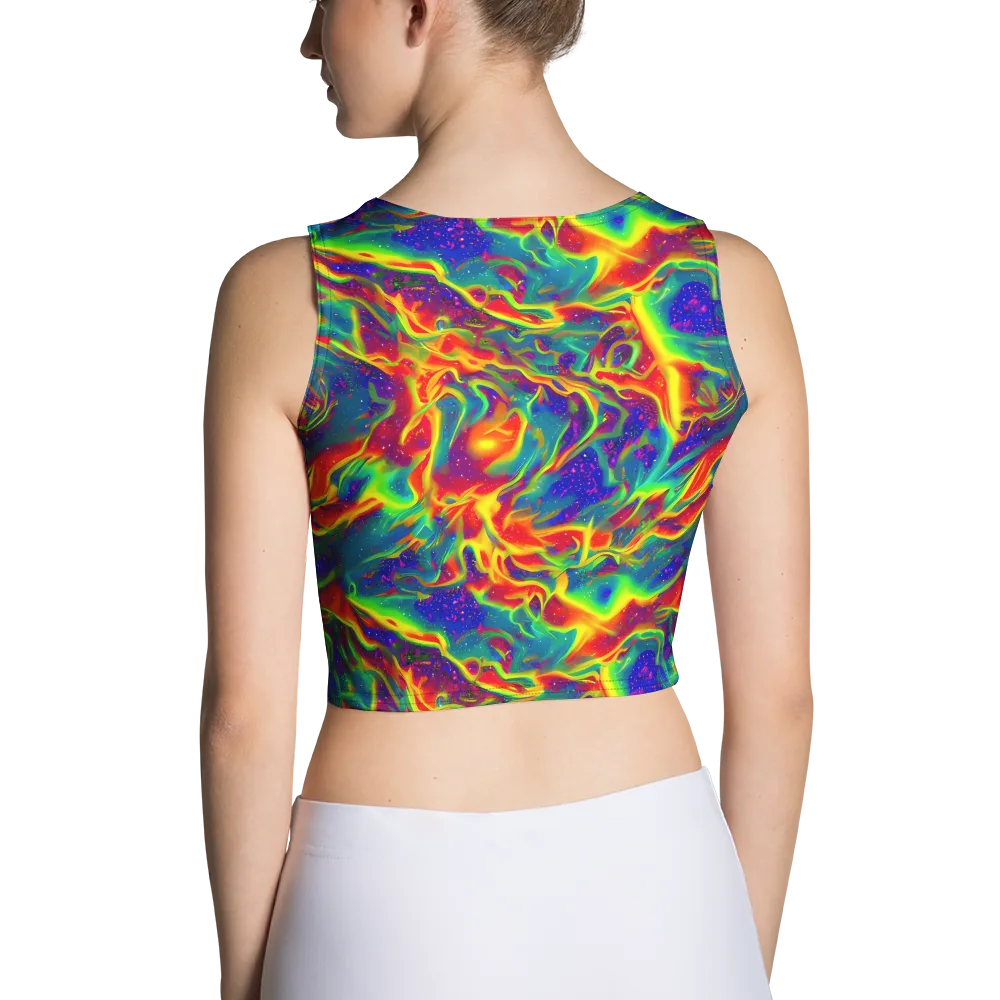 Nebula Symphony on Crop Top — Back