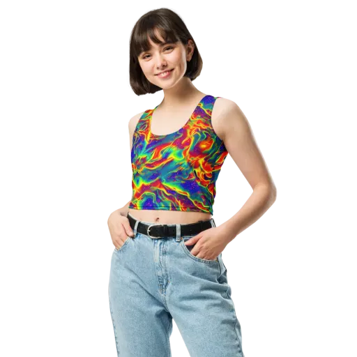 Nebula Symphony on a Crop Top