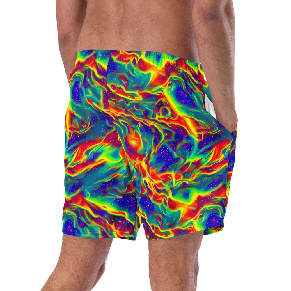 Nebula Symphony on Swim Trunks — Right Back