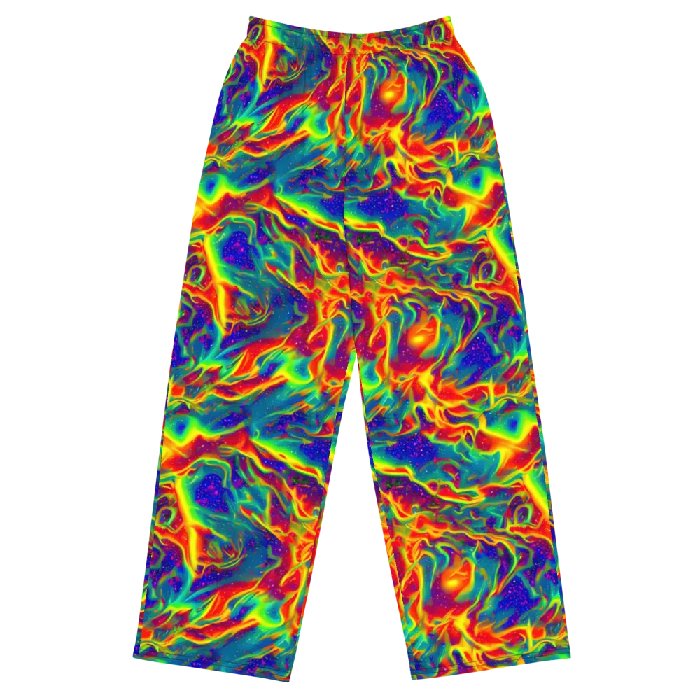 Nebula Symphony on Wide-Leg Pants — Front