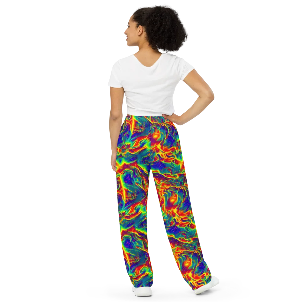 Nebula Symphony on Wide-Leg Pants — Back