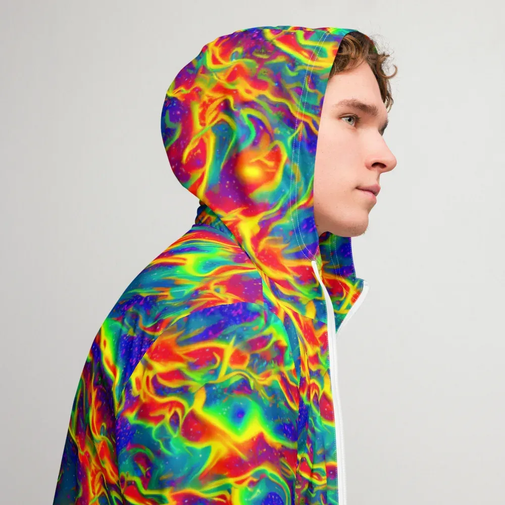 Nebula Symphony on Men's Windbreaker — Right