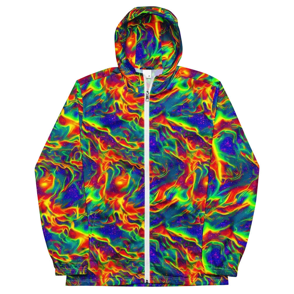 Nebula Symphony on Men's Windbreaker — Front