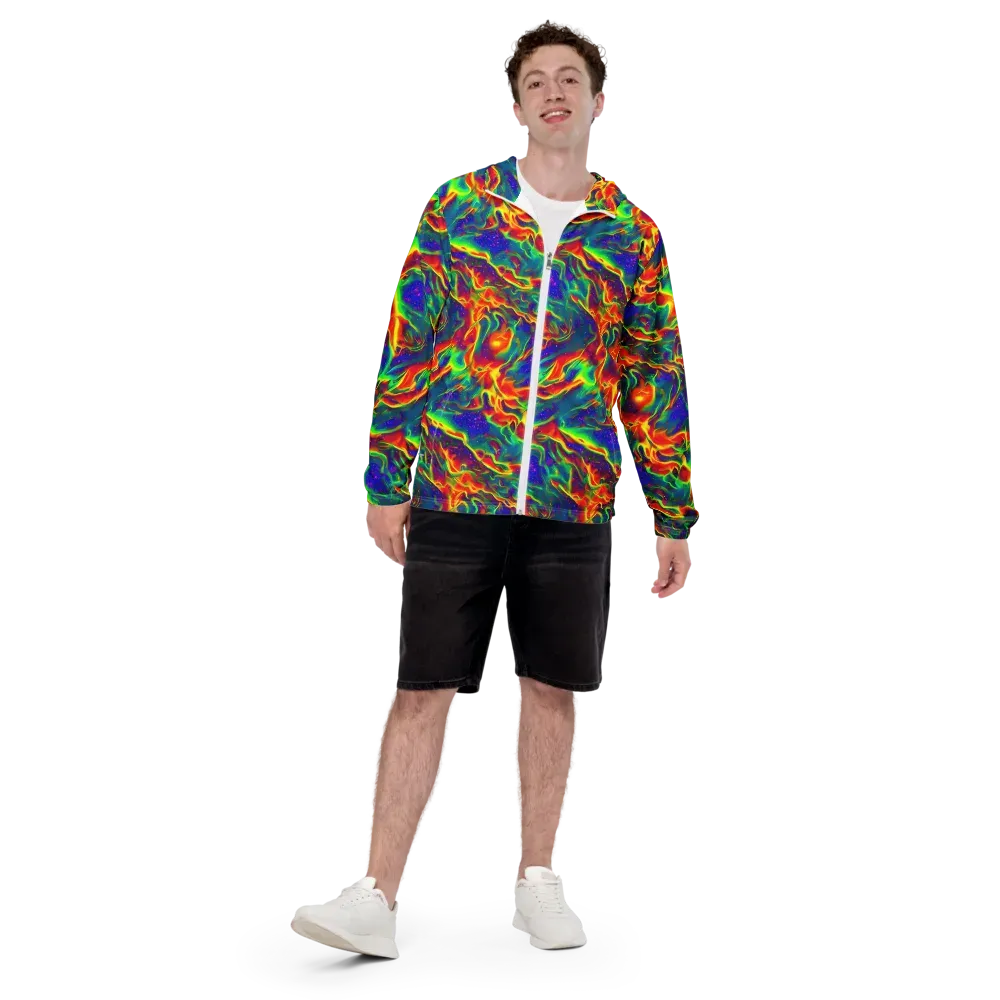 Nebula Symphony on Men's Windbreaker — Front