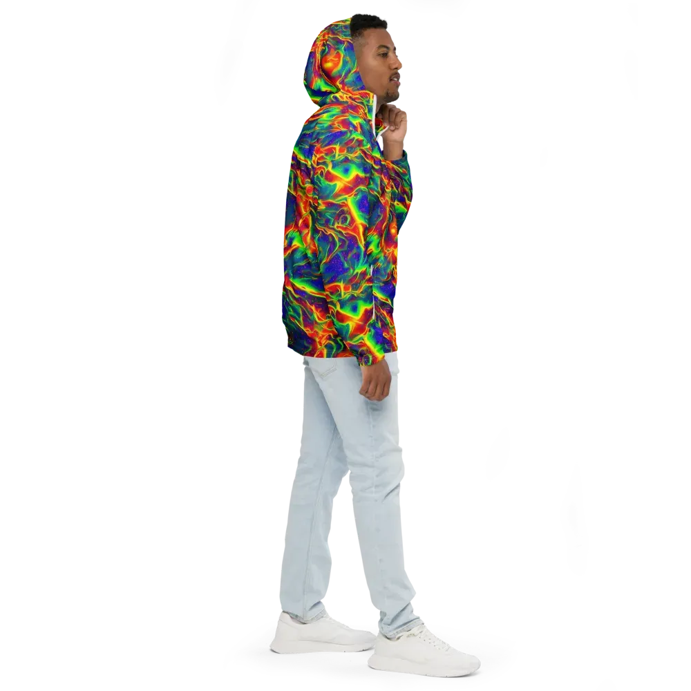 Nebula Symphony on Men's Windbreaker — Right