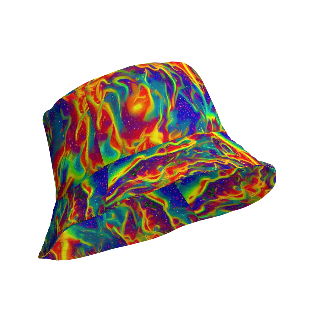 Nebula Symphony on Reversible Bucket Hat — Product details Outside