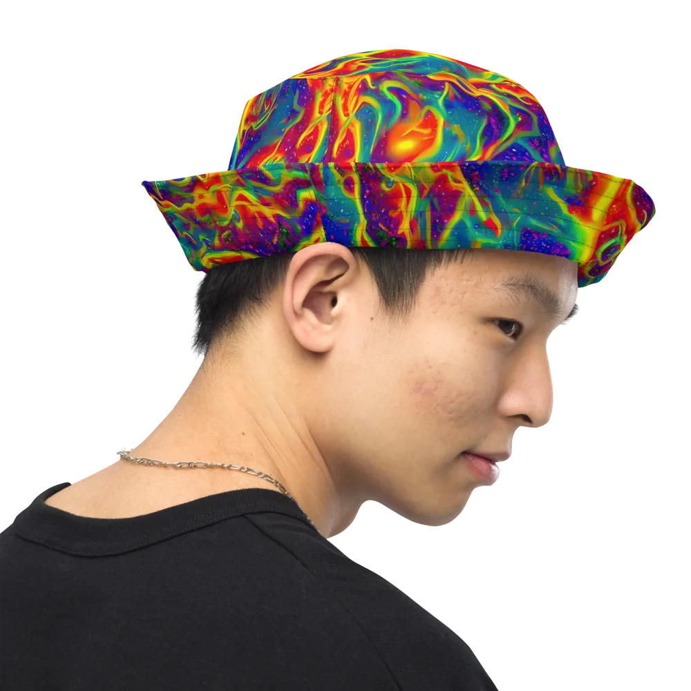 Nebula Symphony on Reversible Bucket Hat — Right Outside
