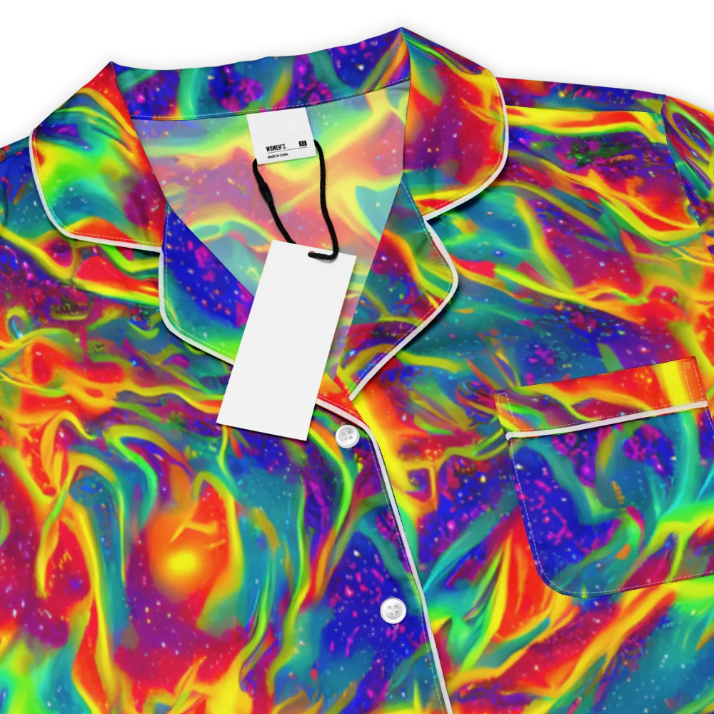 Nebula Symphony on Women's Short Sleeve Pajama Top — Product details