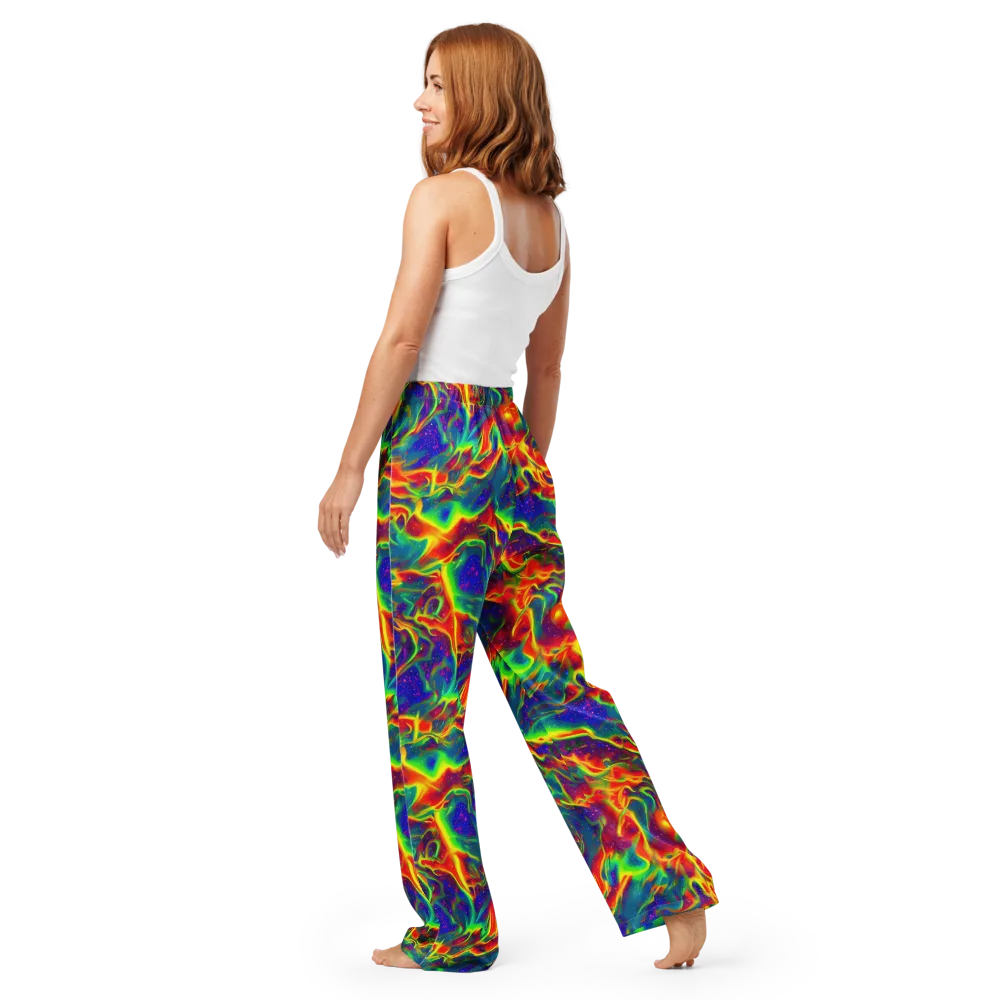 Nebula Symphony on Women's Pajama Pants — Back