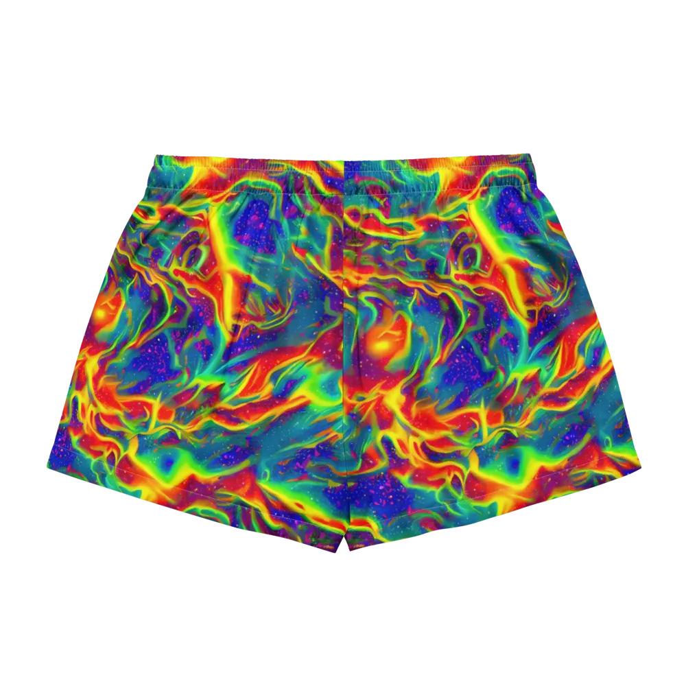 Nebula Symphony on Women's Pajama Shorts — Back