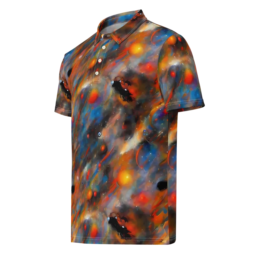 Ethereal Eclat on Men's Slim Fit Polo Shirt — Left Front