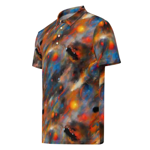 Ethereal Eclat on a Men's Slim Fit Polo Shirt