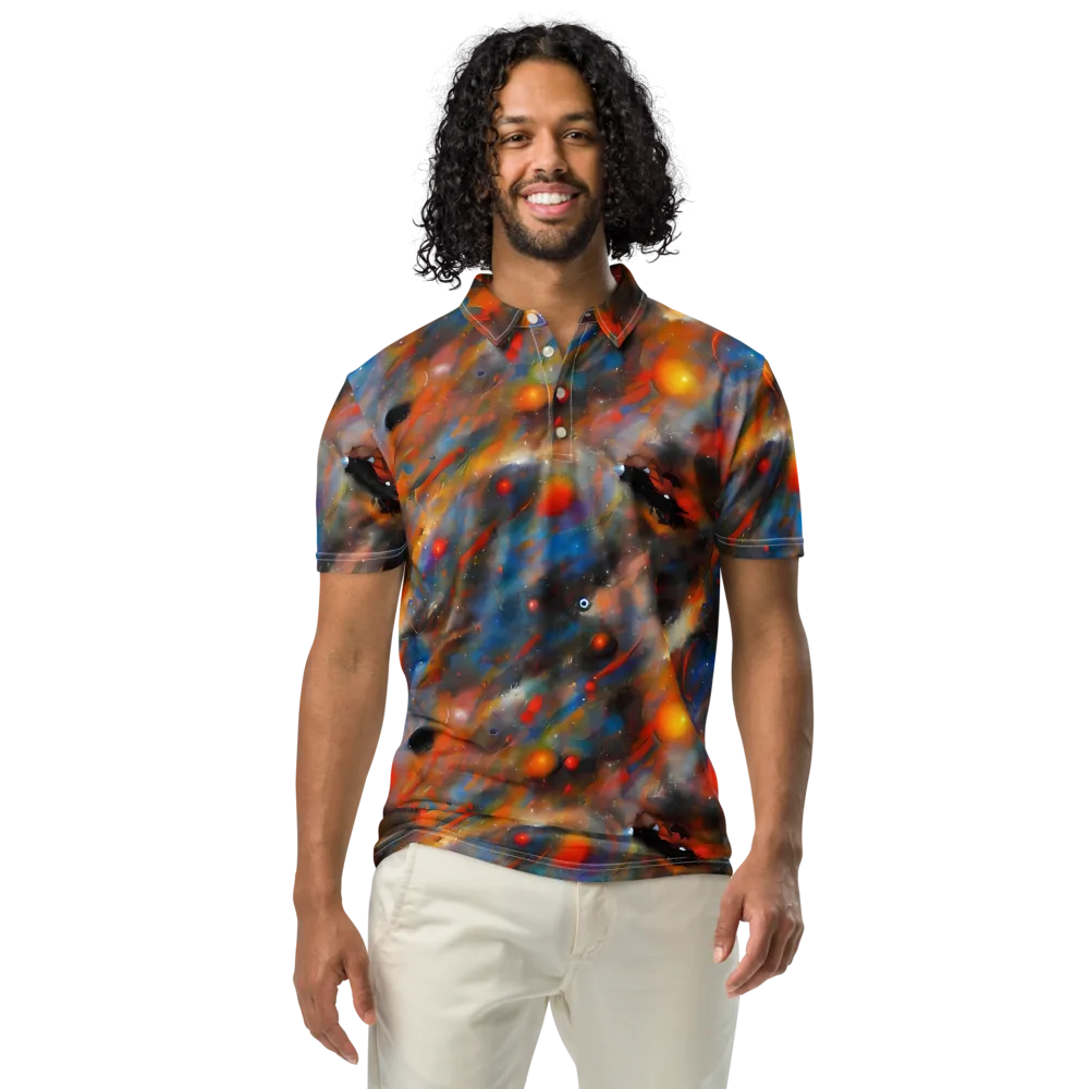 Ethereal Eclat on Men's Slim Fit Polo Shirt — Front