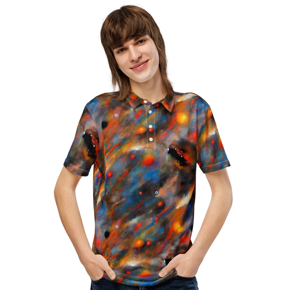 Ethereal Eclat on Men's Slim Fit Polo Shirt — Front