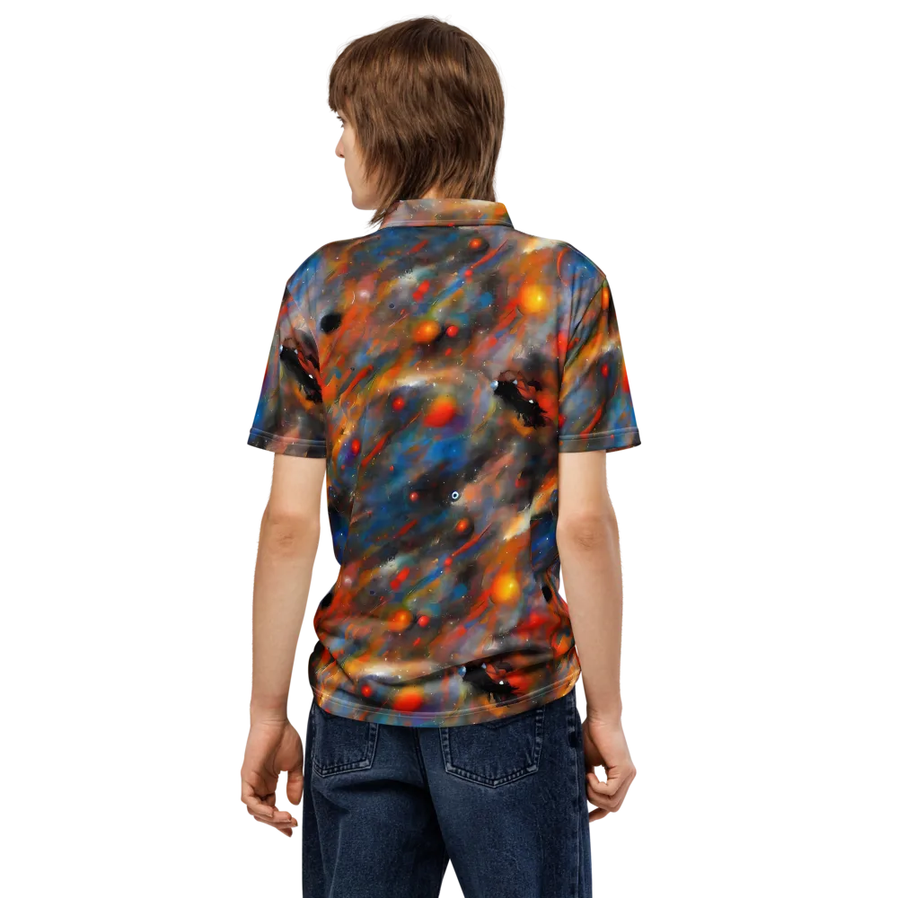Ethereal Eclat on Men's Slim Fit Polo Shirt — Back