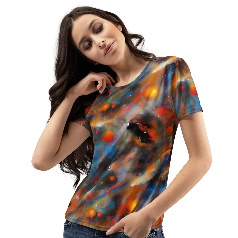 Ethereal Eclat on Women's Crew Neck T-Shirt — Left Front