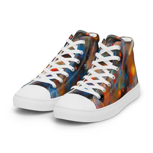 Ethereal Eclat on a Women's High Top Canvas Shoes
