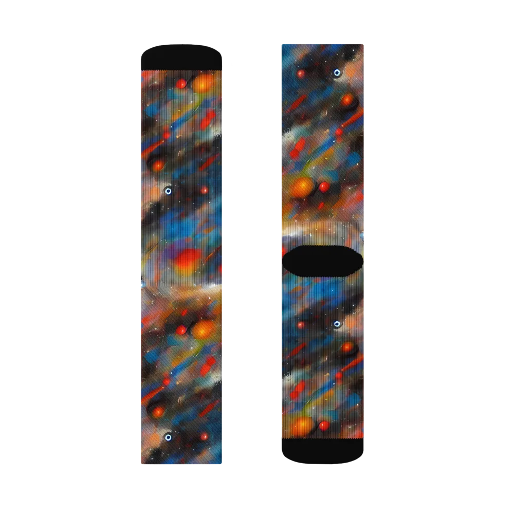 Ethereal Eclat on Socks — Left Sock