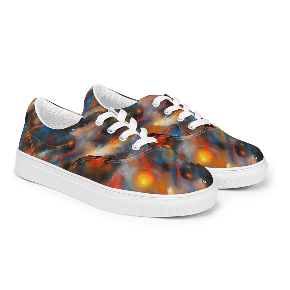 Ethereal Eclat on Men's Lace-Up Canvas Shoes — Right Front