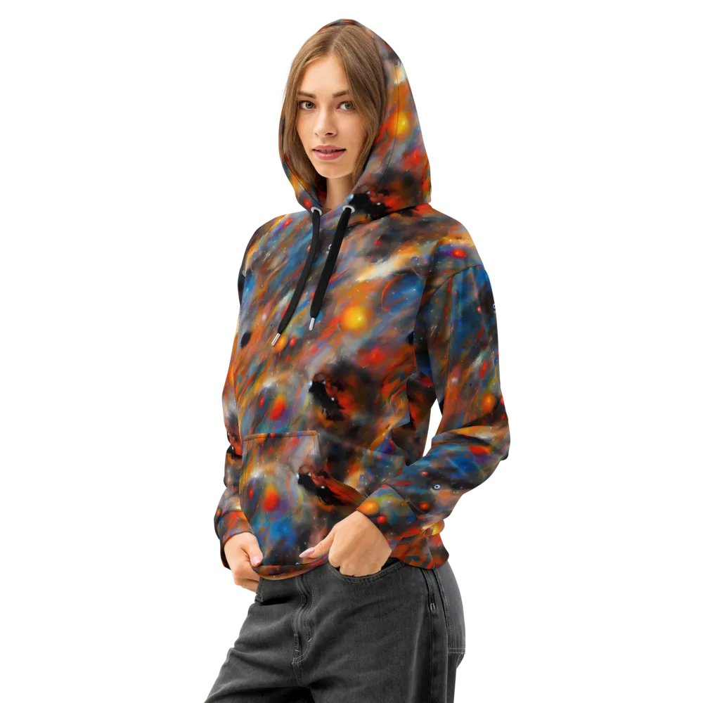 Ethereal Eclat on Cotton Hoodie — Left Front